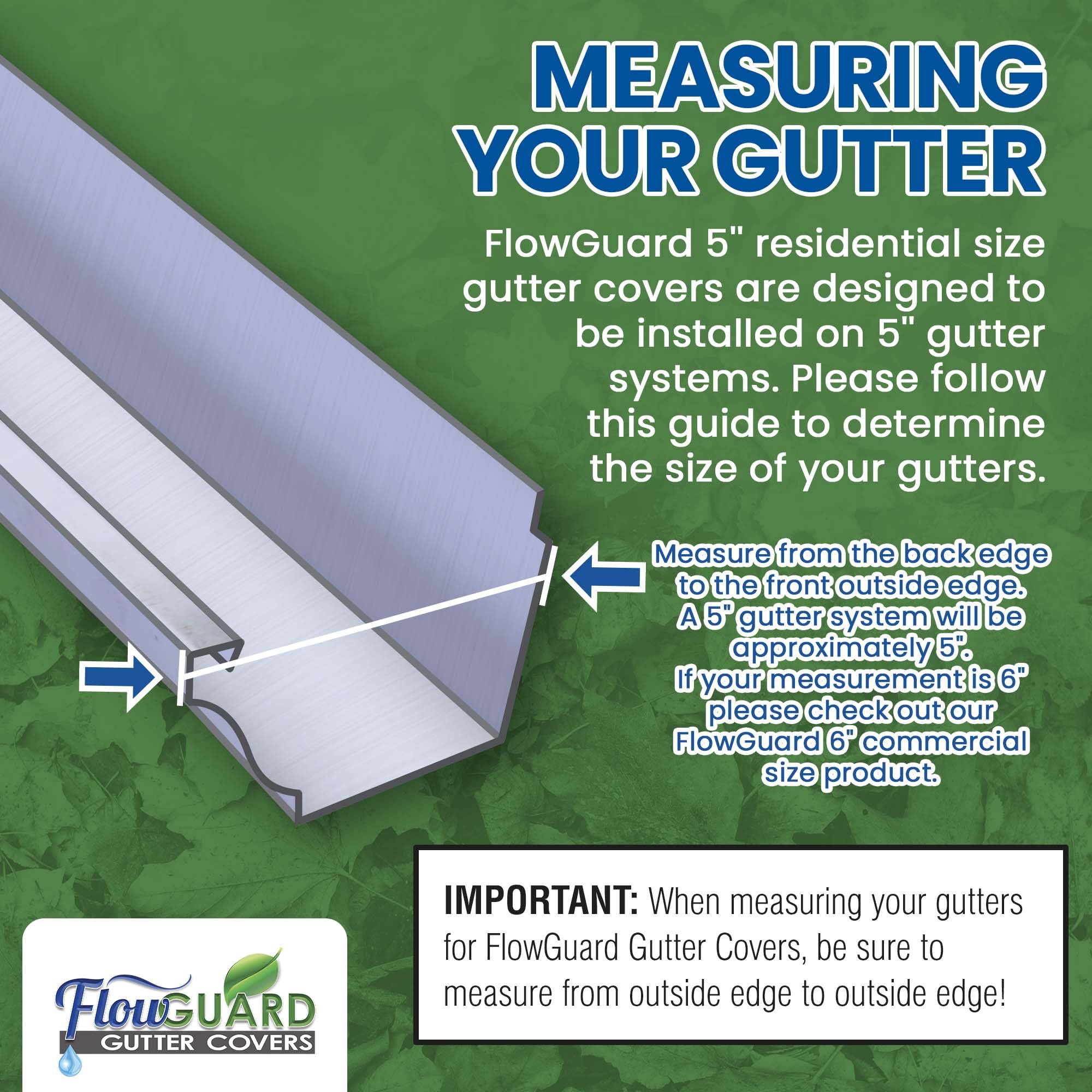 FlowGuard Premium 50-Year Gutter Cover System - White - 5 Inch Aluminum Gutter Guards, 102 Feet - By FlexxPoint