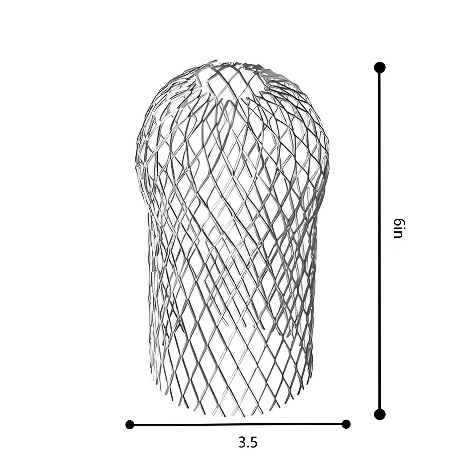 AccEncyc 4 Pcs Gutter Downspout Guards 3.5 Inch Aluminum Leaf Filter Strainer Expandable Gutter Downspout Protector for Preventing Blockage Leaves Debris