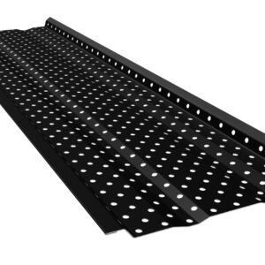 E-Z-GUTTER GUARD 1036 BK Flow Gutter Guard, Perforated, Black