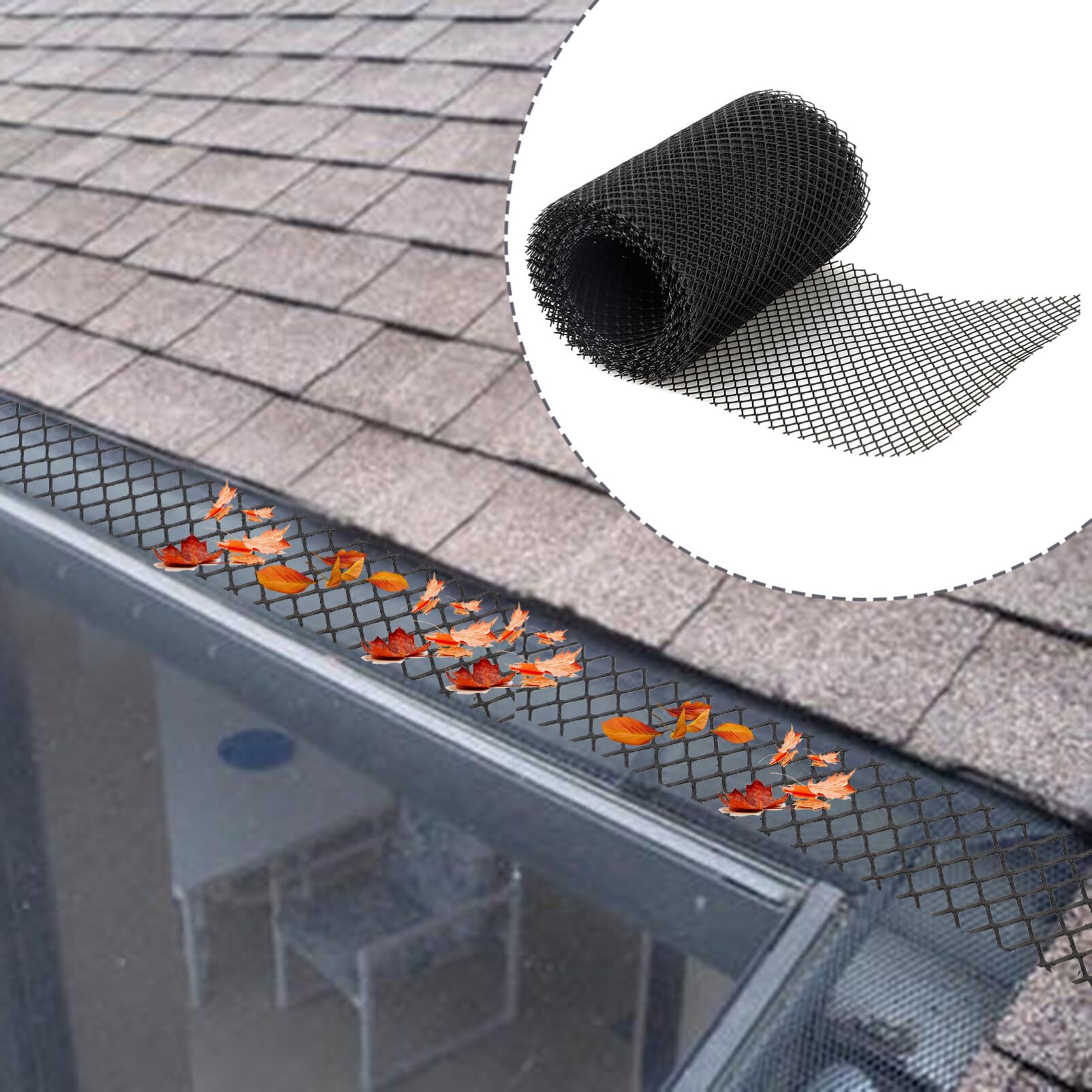 Floor Net Cover Gutter Guard Gutter Screens Plastic Mesh Tree Guards Leaf Guards for Gutters Leaf Filter Gutter Mesh Gutter Cover Plastic Netting Plastic Screen Gutter Leaf Guards