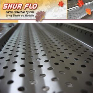 (200 feet) Shur Flo X Leaf Guard Gutter Protector for 6" K-Style Gutters. Mill Finish Aluminum. 50 Panels x 4.00' Each.