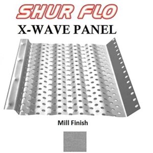 (200 feet) Shur Flo X Leaf Guard Gutter Protector for 6" K-Style Gutters. Mill Finish Aluminum. 50 Panels x 4.00' Each.