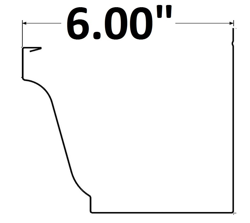 (200 feet) Shur Flo X Leaf Guard Gutter Protector for 6" K-Style Gutters. Mill Finish Aluminum. 50 Panels x 4.00' Each.