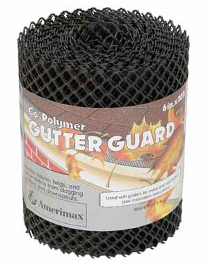 Amerimax Gutter Guard 6 " X 20 ' Plastic Blk