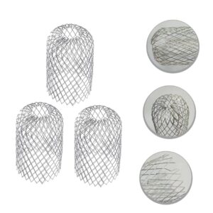 Angoily Aluminum Downspout Filter 6 Pcs Leaf Filter Gutter Downspout Diverter Downspout Filter Cover Drain Strainer Downspout Aluminium Filter Strainer Flexible Filter Material Aluminum