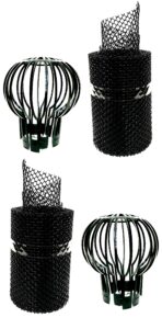 gutter guard mesh rolls with drain spout balloons - fits most gutters 5" to 6" & downspouts - stops blockage leaves, debris (2)