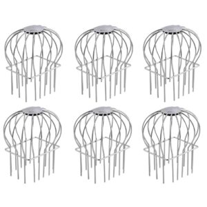 BBHW Gutter Guard Mesh Stainless Steel, Square Downspout Protectors Stops Blockage, Leaf Filter Gutter Strainer, Roof Gutter Screen Net Cover (Color : 6 PCS, Size : Mid 7.3x9.2cm (2.9x3.7in))