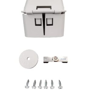 Magnetic Downspout Clip with Hinge (2x3 B White)