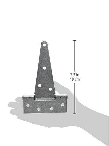 National Hardware N129-452 V286 Extra Heavy T Hinges in Galvanized, 2 pack,6 Inch