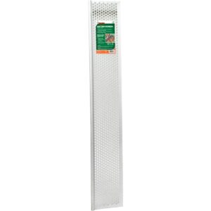 frost king 36 in. l x 6-5/8 in. w white gutter guard vinyl