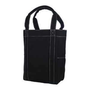 Tag&Crew Women's Urban Tote Easy to Carry Shoulder Handbag with Multiple Pockets - Black