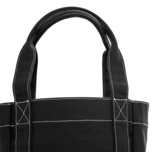 Tag&Crew Women's Urban Tote Easy to Carry Shoulder Handbag with Multiple Pockets - Black