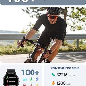 Parsonver Smart Watch for Men Women(Answer/Make Calls), HD Screen Fitness Tracker IP68 Waterproof 100+ Sports Modes Heart Rate Sleep Monitor, Pedometer, Smartwatch for Android Phones/iPhone Compatible