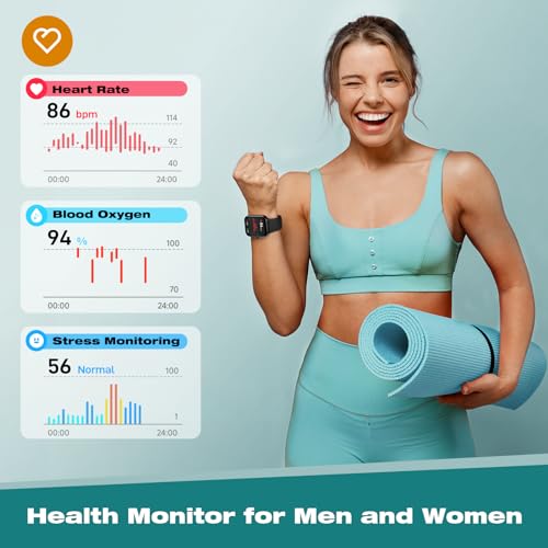 Quican Smart Watch for Women Answer/Make Calls, 1.83'' Fitness Tracker Watch Alexa Built-in, Sleep Heart Rate Monitor, 2024 Ladies Smartwatches 120 Sport Modes 110 Dials, for Android iOS Phone Dark