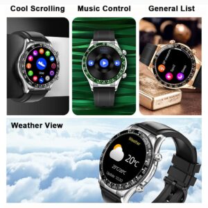 Smart Watch for Men Full Touchscreen Make/Answer Calls Step Counter Fitness Watches Activity Tracker Calories Compatible with Android iOS Phones