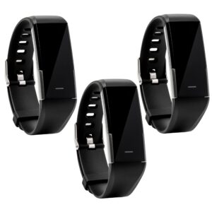 fitnus watch - activity tracking smart watch | connects to your phone via app with blood pressure, heart rate, and workout monitors (3 pack)