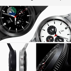 SAMSUNG Galaxy Watch 4 44mm Smartwatch w/Bonus Band (Black), ECG Monitor Tracker for Health, Fitness, Running, Sleep Cycles, GPS Fall Detection & Bluetooth, US Version, Silver