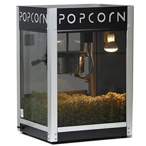 paragon contempo pop 4 ounce popcorn machine for professional concessionaires requiring commercial quality high output popcorn equipment, black, (1104220)