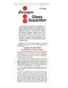 kiln wash glass separator powder 1 pound by paragon high fire protect kiln furniture molds