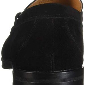 Stacy Adams Men's Neville Moc-Toe Slip-On Penny Loafer, Black Suede, 10 M US