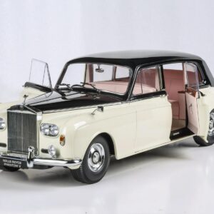 1965 Rolls Royce Phantom V Duotone Ivory White and Mason's Black 1/18 Diecast Model Car by Paragon Models PA-98219