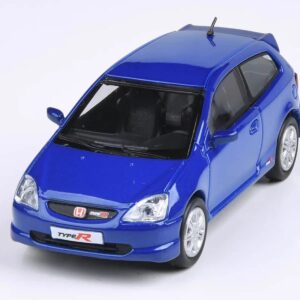 2001 Civic Type R EP3 Vivid Blue Pearl Metallic 1/64 Diecast Model Car by Paragon Models PA-55346