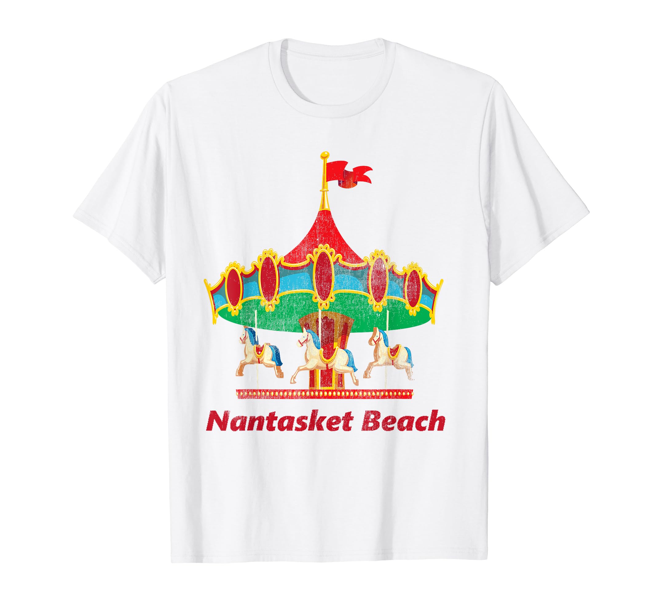 Nantasket Beach Hull Massachusetts Paragon Park Carousel T-Shirt