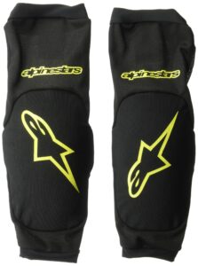 alpinestars men's paragon plus elbow protector, black acid yellow, large