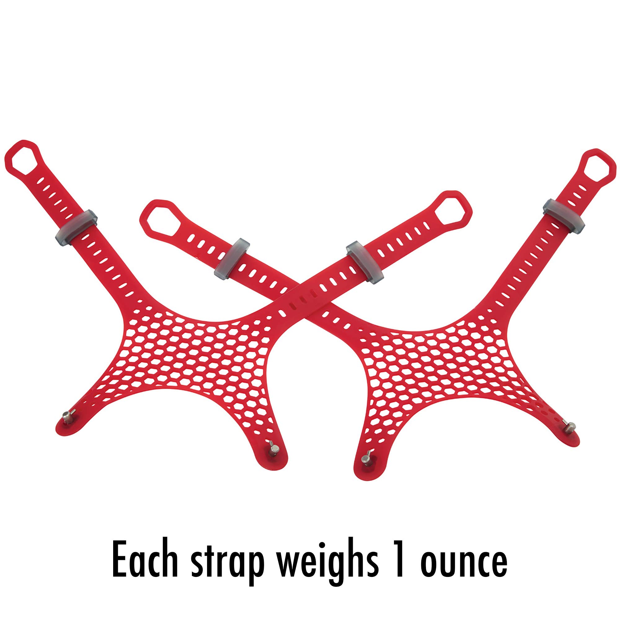 MSR Snowshoe Paragon Binding Mesh Replacement Straps (1 Pair), Red