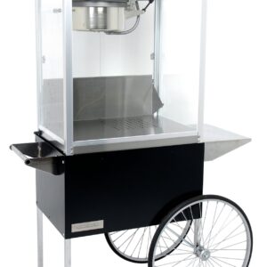 Paragon - Manufactured Fun Professional Series Large Popcorn Cart for 12 and 16-Ounce Poppers, Black, (3090710)