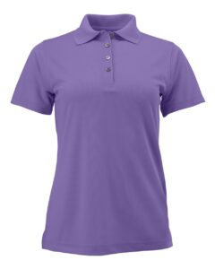 paragon women's performance mesh polo (grape) (s)