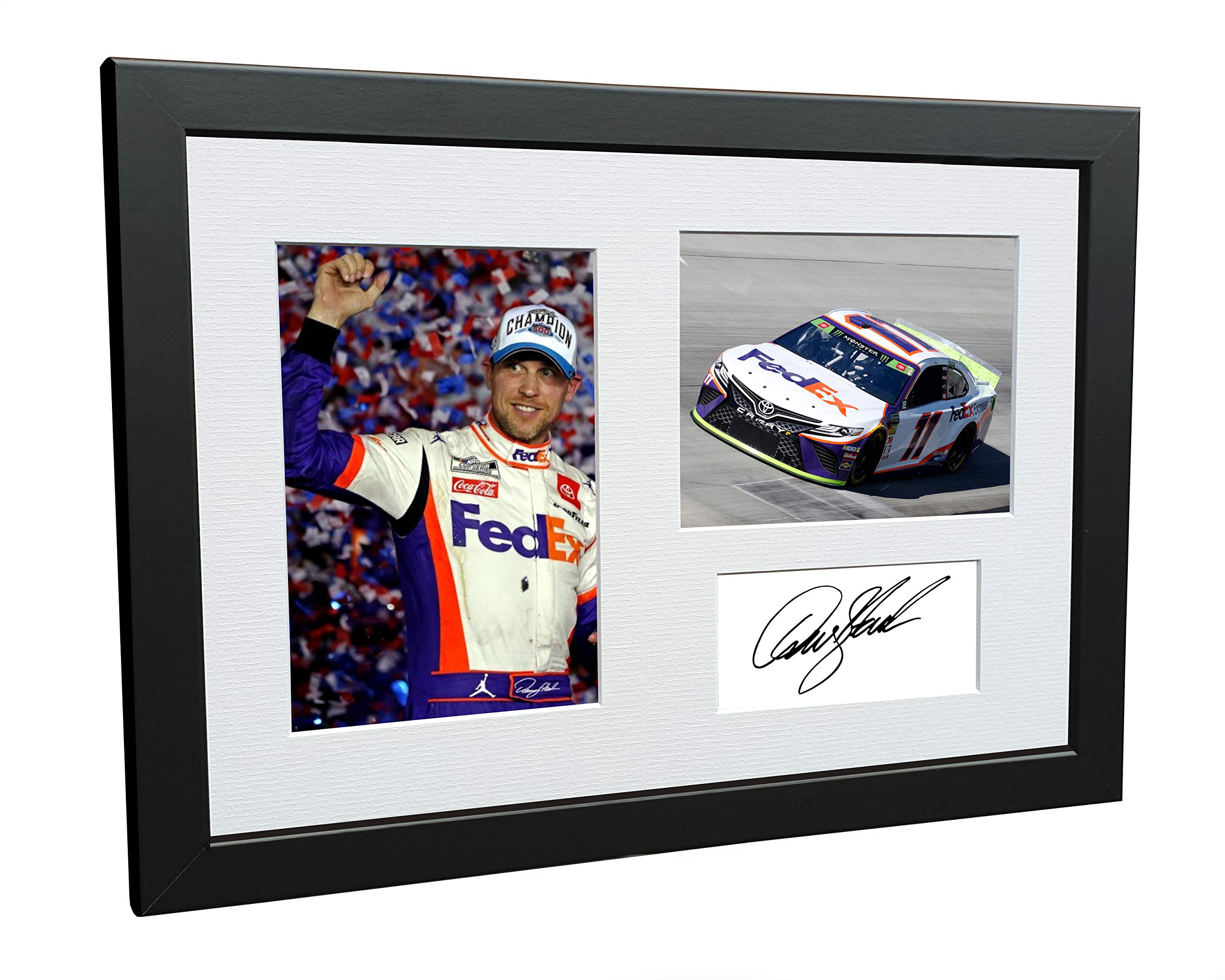 Kitbags & Lockers 12x8 A4 Denny Hamlin NASCAR No. 11 Toyota Camry Signed Autographed Photo Photograph Picture Frame Poster Gift