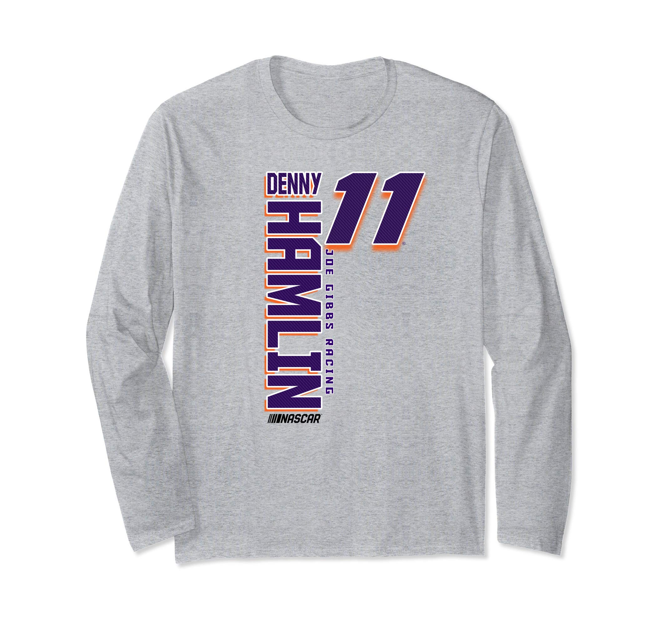 NASCAR - Denny Hamlin - Vertical Carbon Fiber Long Sleeve T-Shirt