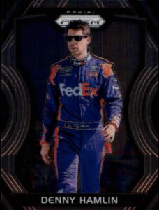 2018 panini prizm #26 denny hamlin fedex express/joe gibbs racing/toyota racing card