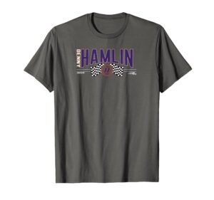 nascar - denny hamlin - racing flags t-shirt