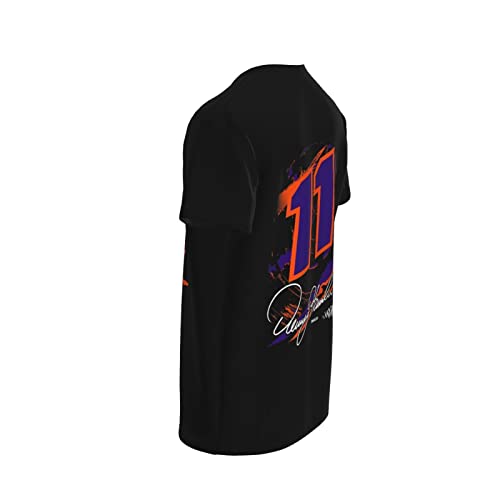 YINFA Denny Hamlin 11 Shirt for Teen Girl & Boy Printing Performance Short Sleeve Tee Black