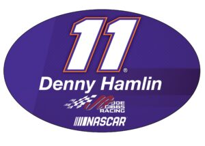 denny hamlin #11 nascar oval magnet