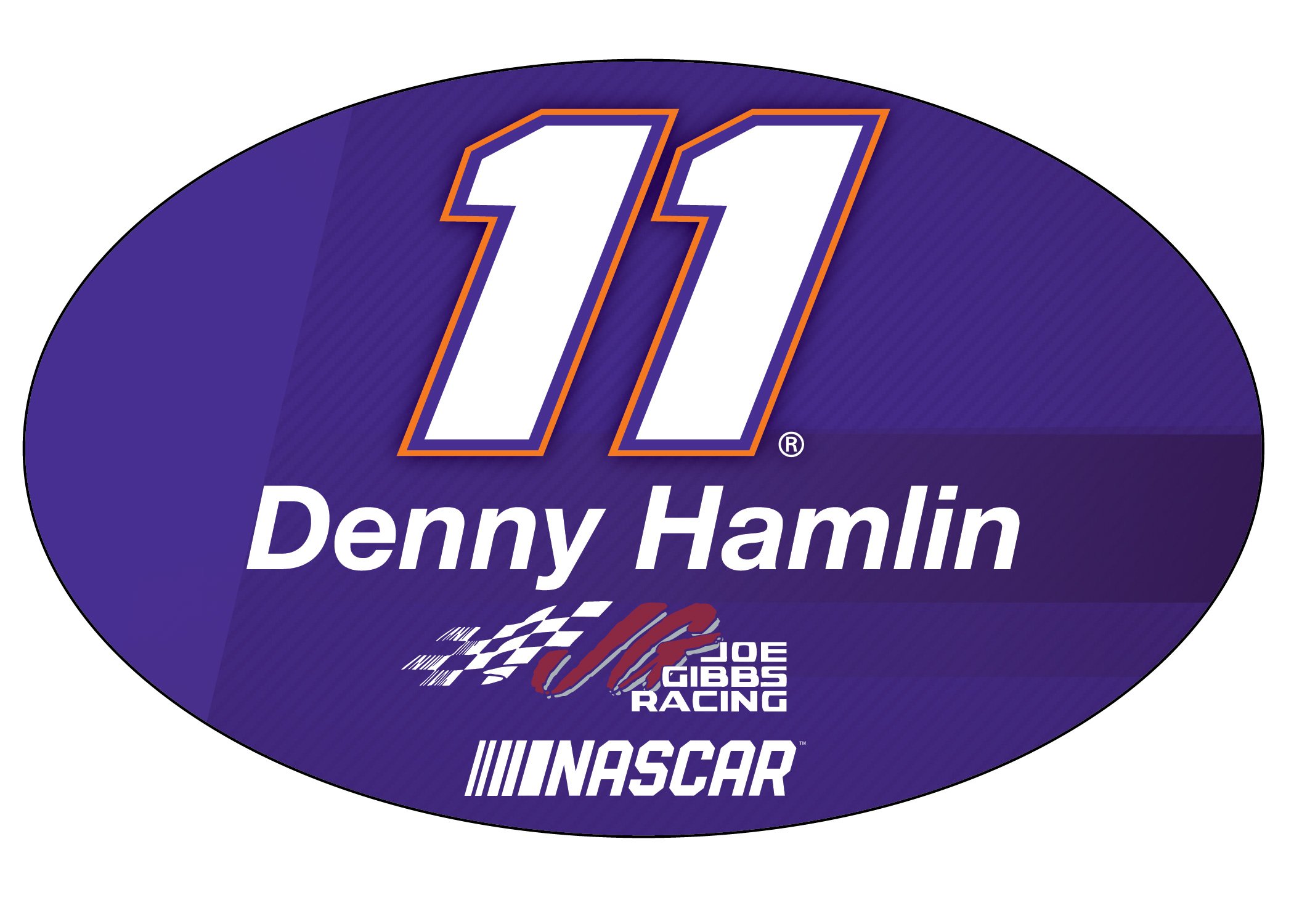 Denny Hamlin #11 NASCAR Oval Magnet