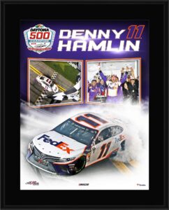 denny hamlin 10.5" x 13" 2019 daytona 500 champion sublimated plaque - nascar driver plaques and collages