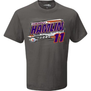 Checkered Flag Sports Denny Hamlin 2023 Cup Series Schedule T-Shirt Gray (as1, Alpha, l, Regular, Regular, Large)