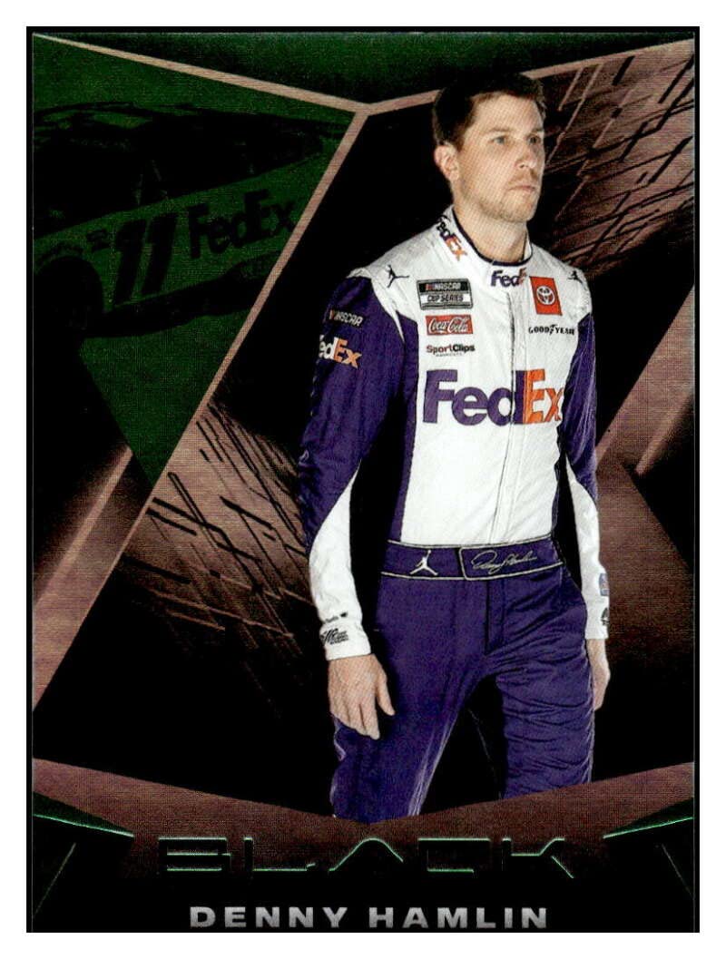 2022 Panini Chronicles Black Green #6 DENNY HAMLIN NM+-MT+ NASCAR Racing FedEx Express/Joe Gibbs Racing/Toyota Racing