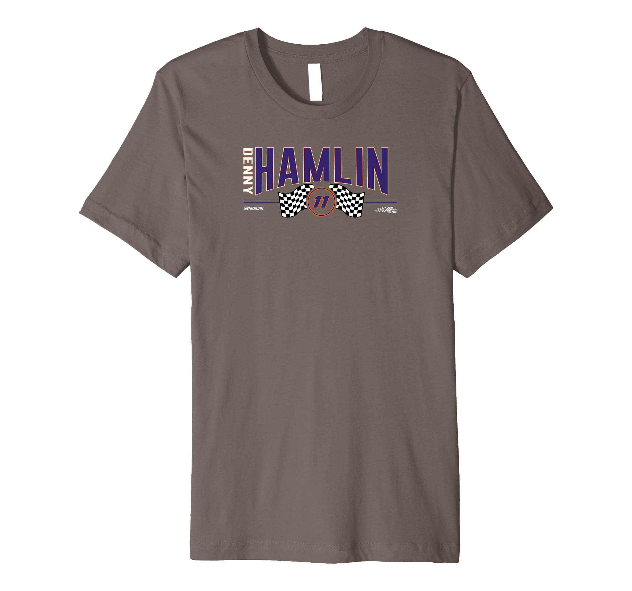 NASCAR - Denny Hamlin - Racing Flags Premium T-Shirt