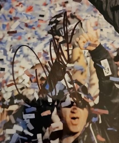 Denny Hamlin Signed Autographed 11x14 Photo Winners Circle JSA Coa - Autographed NASCAR Photos