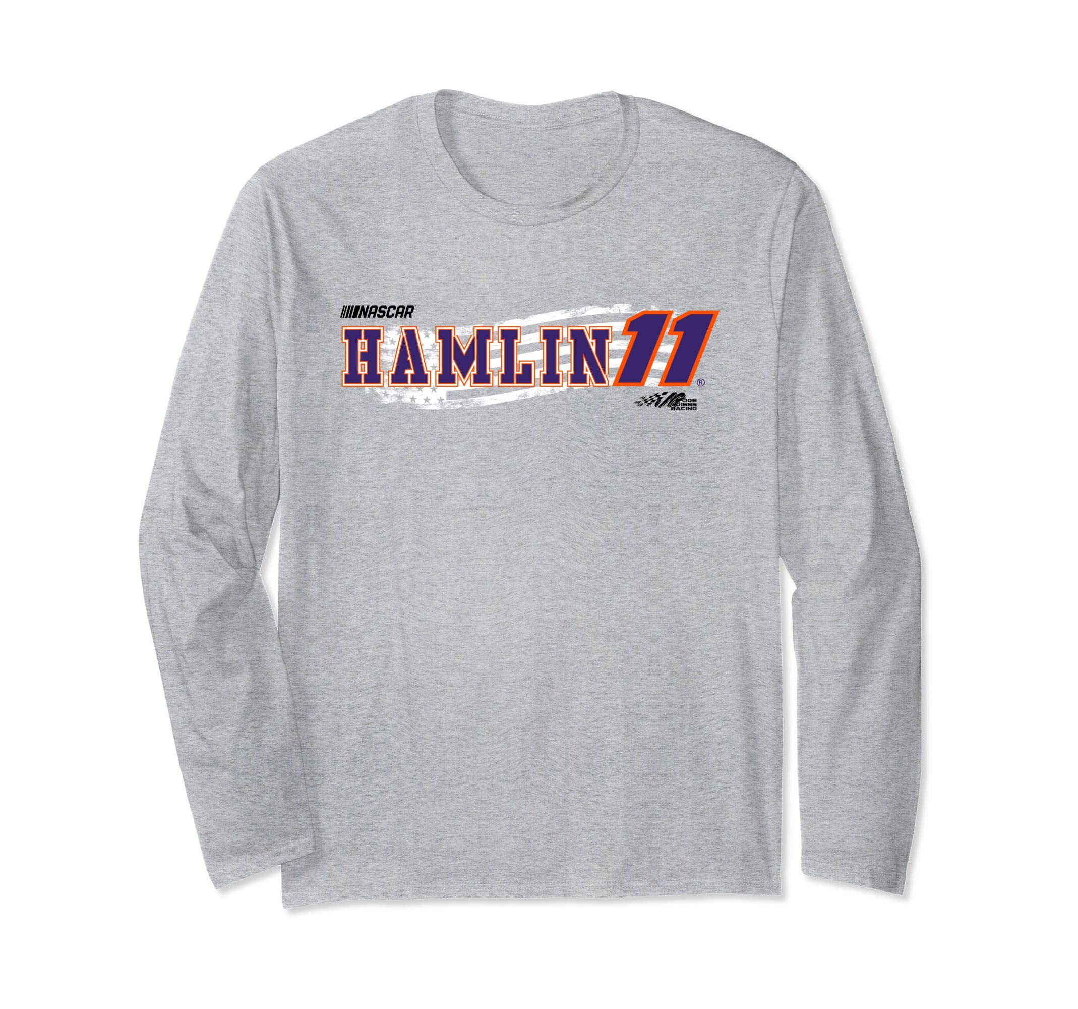 NASCAR - Denny Hamlin - Waving Flag Long Sleeve T-Shirt