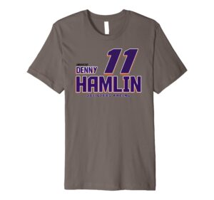 nascar - denny hamlin - carbon fiber premium t-shirt