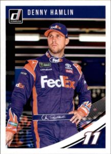 2019 donruss #63 denny hamlin fedex express/joe gibbs racing/toyota racing trading card