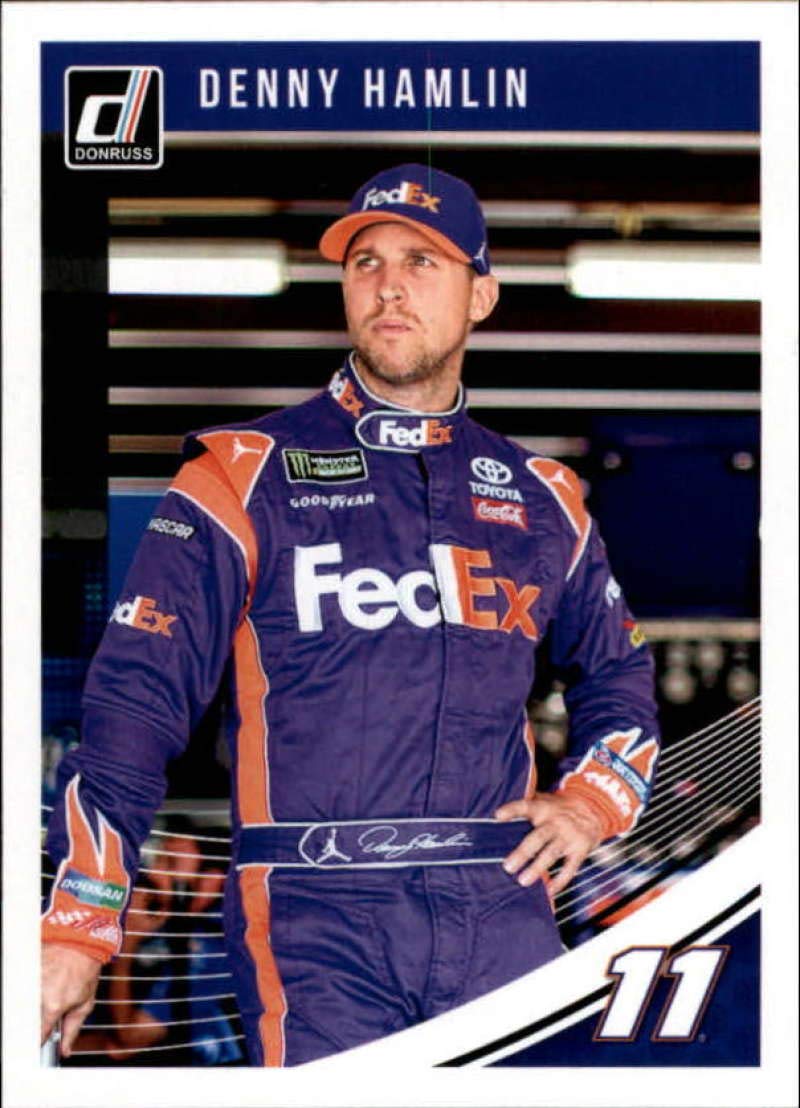 2019 Donruss #63 Denny Hamlin FedEx Express/Joe Gibbs Racing/Toyota Racing Trading Card