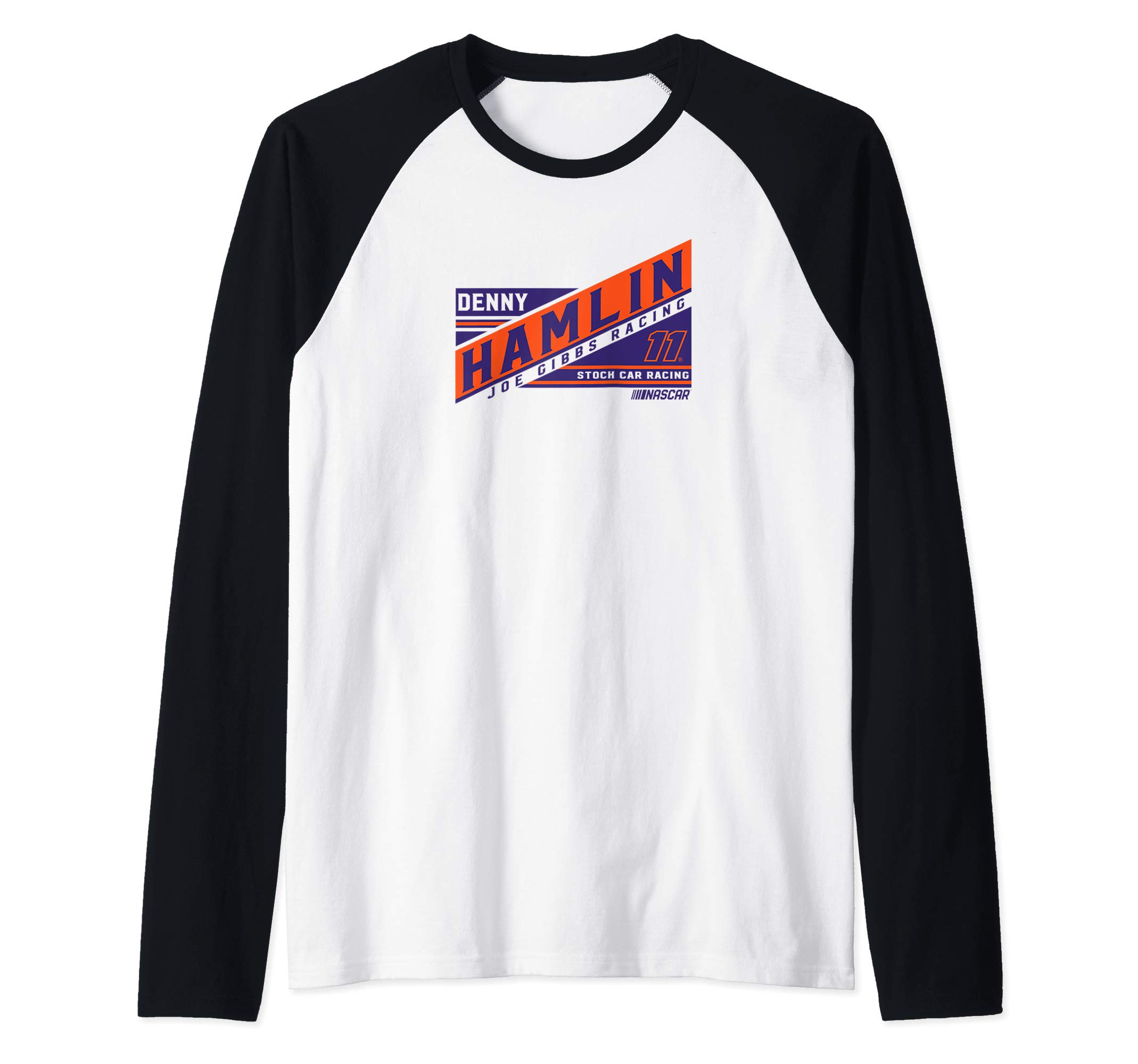 NASCAR - Denny Hamlin - Oil Can Raglan Baseball Tee