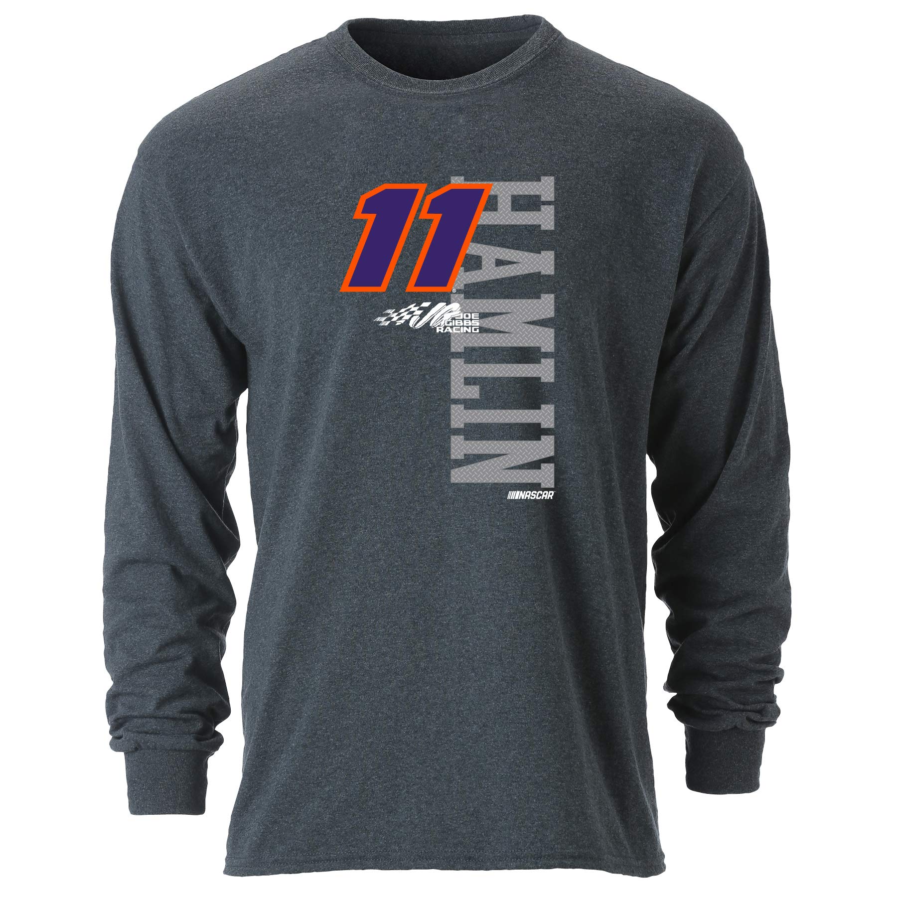 Ouray Sportswear NASCAR Ouray L/S Tee Denny Hamlin, Graphite, Large