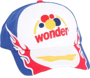 talladega nights wonder bread retro white hat cap